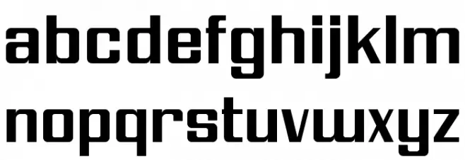 Modern Vision Regular 字体 小写