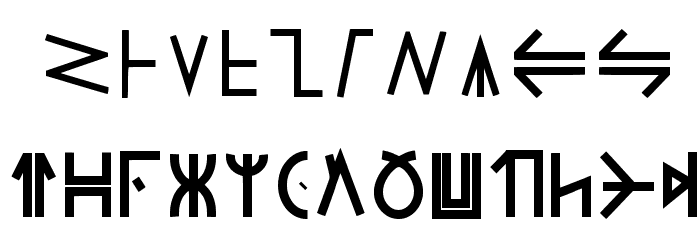 Modern Wakandan Bold Font OTHER CHARS