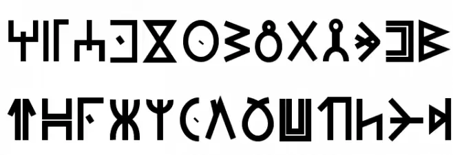 Modern Wakandan Bold خط أحرف كبيرة