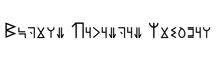 Modern Wakandan Regular Font