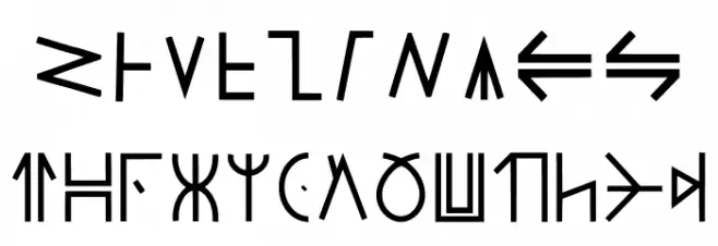 Modern Wakandan Regular Font OTHER CHARS