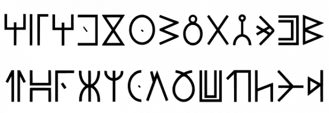 Modern Wakandan Regular Fonte MAIÚSCULAS