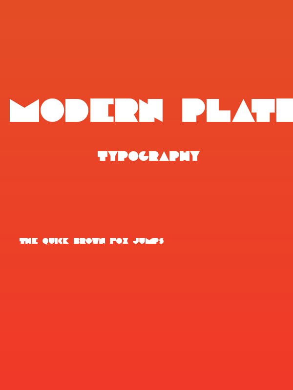 Modern plate Poster