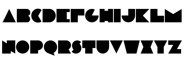 Modern plate Font LOWERCASE