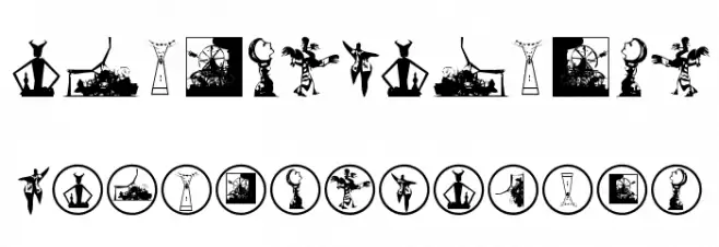 ModernArtBats Schriftart Groß