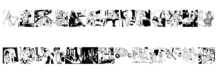 ModernArts Font LOWERCASE