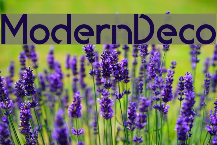 ModernDeco Font examples