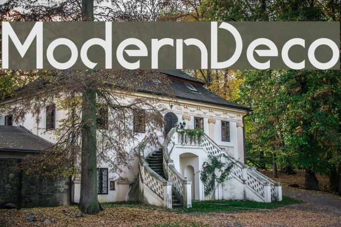 ModernDeco Font examples