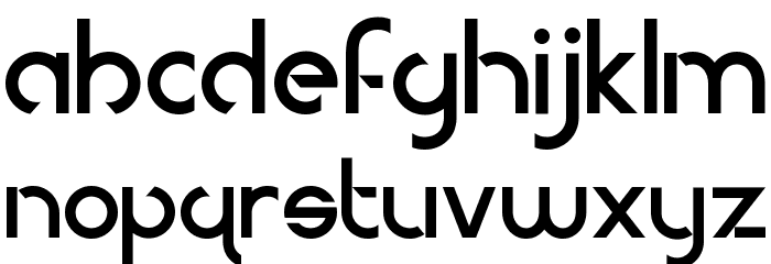 ModernDeco Font LOWERCASE