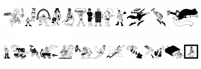 ModernHeros Font UPPERCASE
