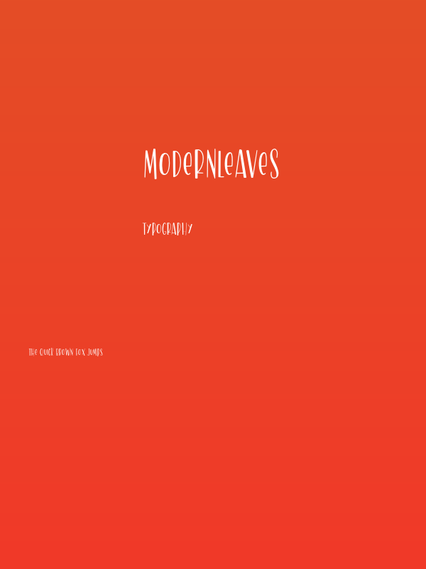 ModernLeaves Poster