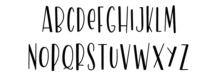 ModernLeaves Font LOWERCASE