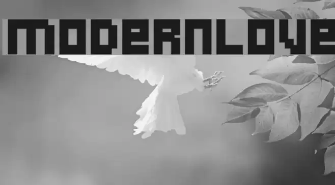 ModernLove Font examples