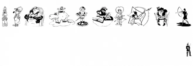 ModernPeace Font OTHER CHARS