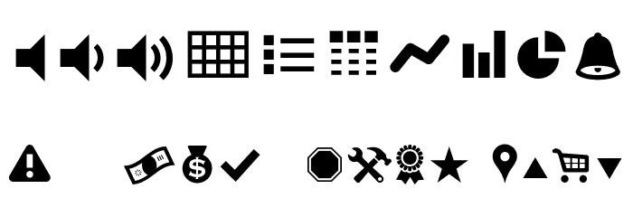 ModernPictograms Font OTHER CHARS