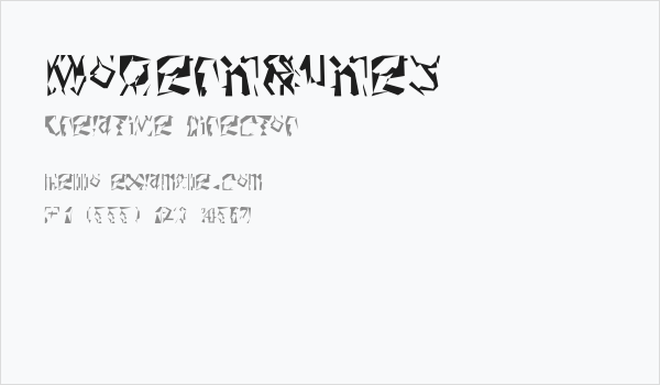 ModernRunes Business Card