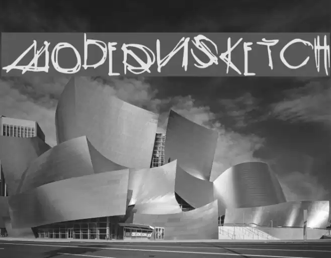 ModernSketch Font examples