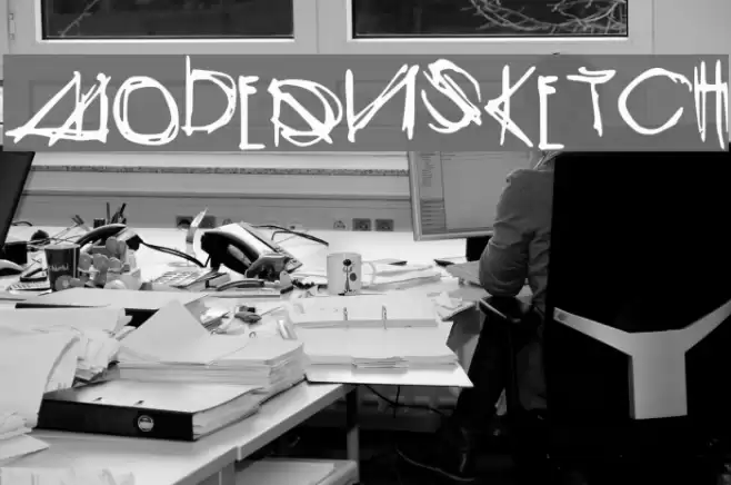 ModernSketch Font examples