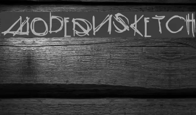 ModernSketch Font examples