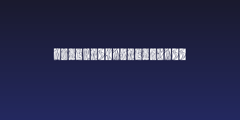 ModernStainedGlass Social Header