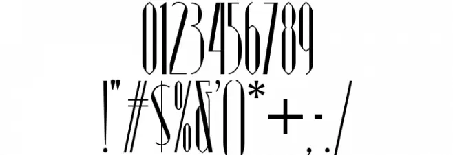 ModernTypographyNF Font OTHER CHARS