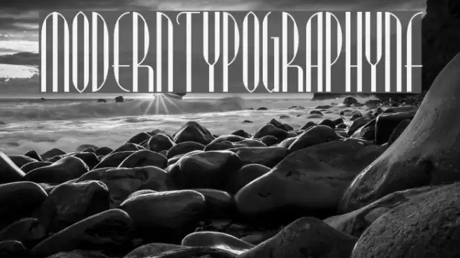 ModernTypographyNF Font examples