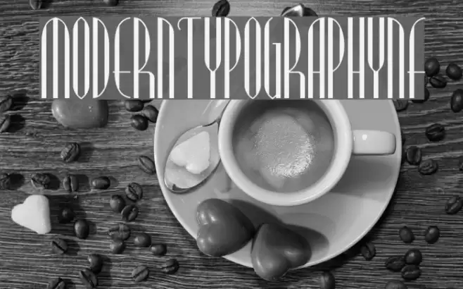 ModernTypographyNF Font examples
