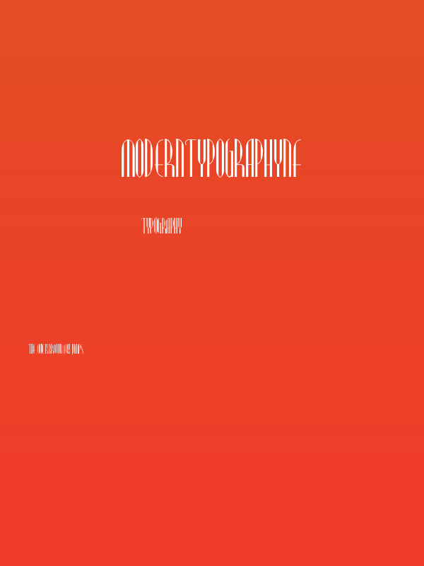 ModernTypographyNF Poster