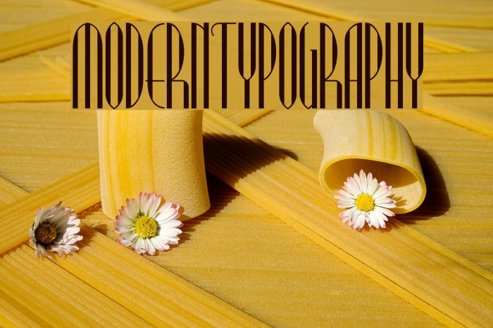 ModernTypography Font examples