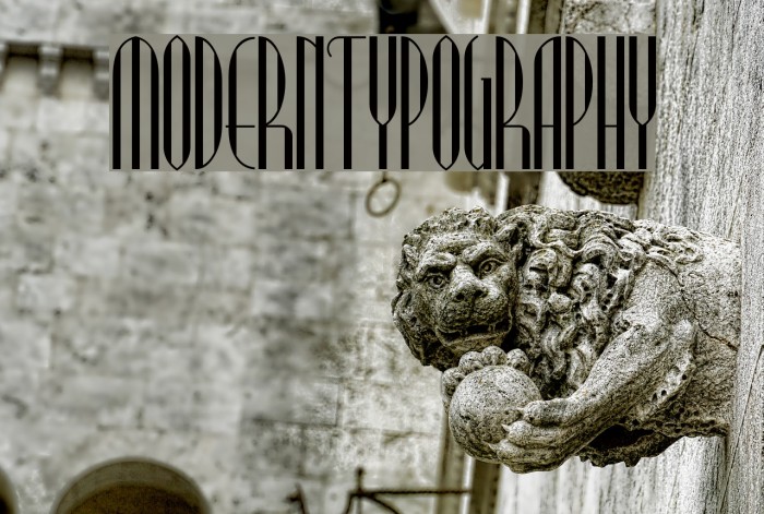 ModernTypography Font examples