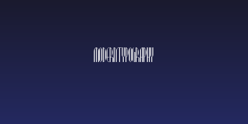 ModernTypography Social Header