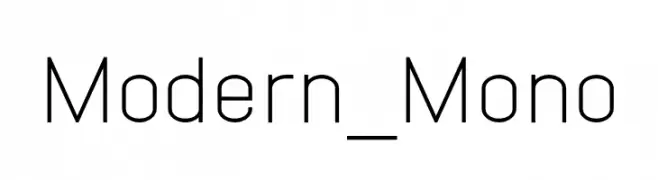 Modern_Mono  Descarca Fonturi Gratis
