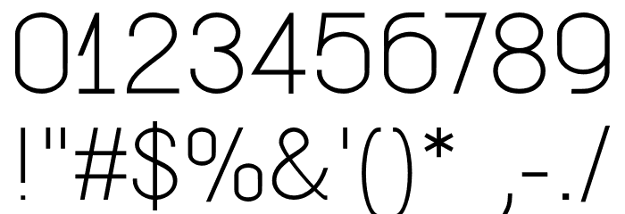 Modern_Mono Font OTHER CHARS