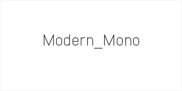 Modern_Mono Logo