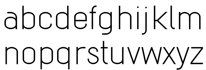 Modern_Mono Font LOWERCASE