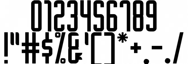 Moderna Of South St Font OTHER CHARS