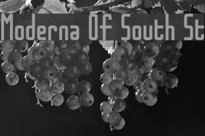 Moderna Of South St Font examples