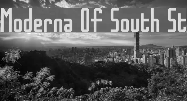 Moderna Of South St Font examples