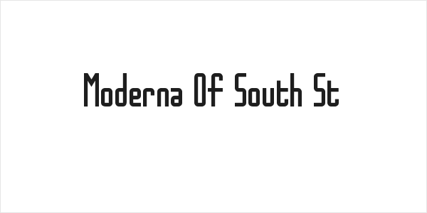 Moderna Of South St Logo