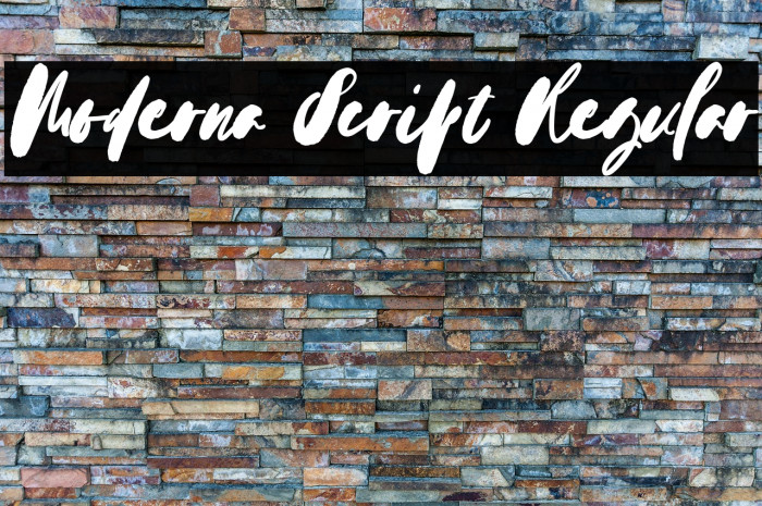 Moderna Script Regular Example 3