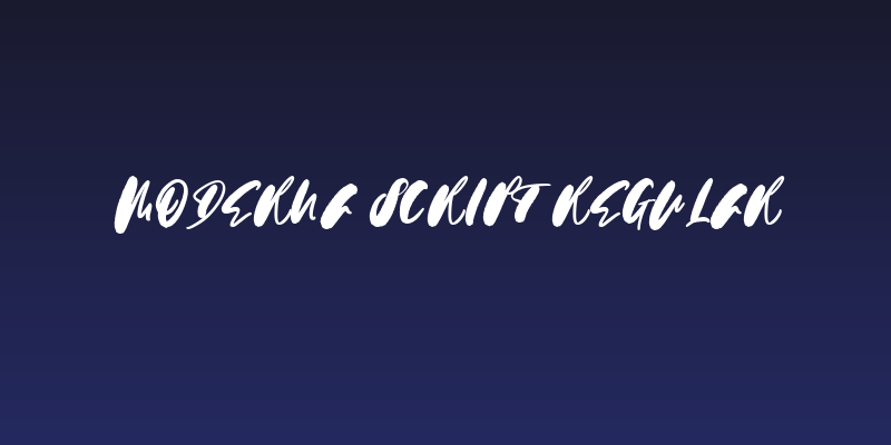 Moderna Script Regular Social Header