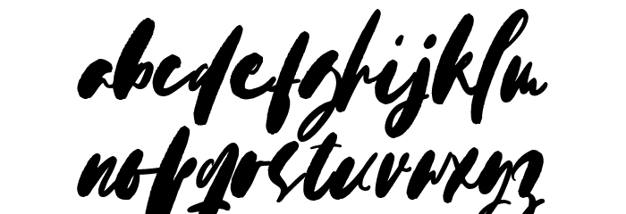 Moderna Script Regular Font LOWERCASE
