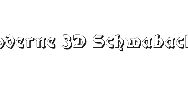 Moderne 3D Schwabacher Logo