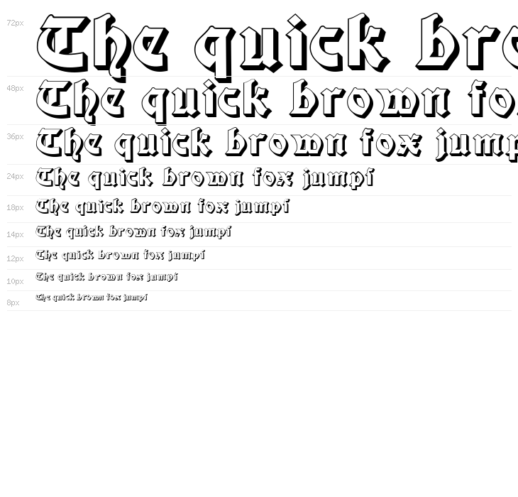 Moderne 3D Schwabacher Waterfall