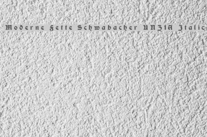 Moderne Fette Schwabacher UNZ1A Italic フォント examples