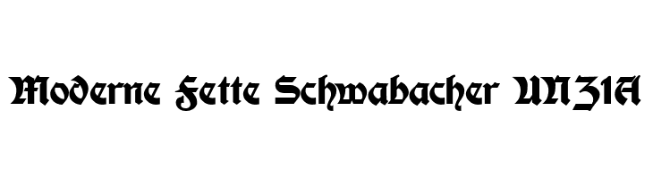 Moderne Fette Schwabacher UNZ1A  Free Fonts Download