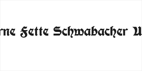 Moderne Fette Schwabacher UNZ1A Logo