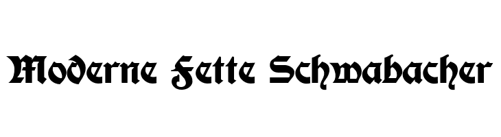 Moderne Fette Schwabacher  Скачать бесплатные шрифты
