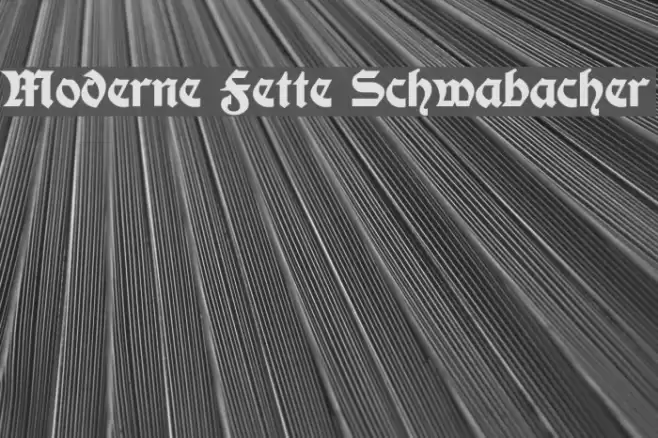 Moderne Fette Schwabacher Fuentes examples