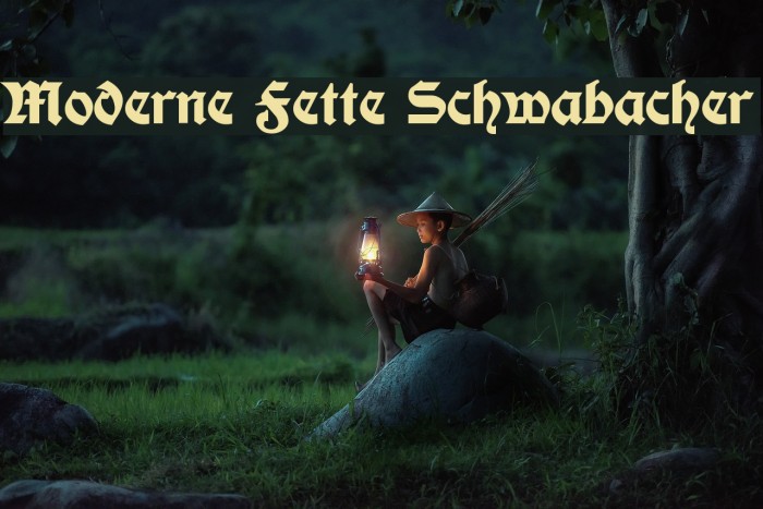 Moderne Fette Schwabacher Fuentes examples